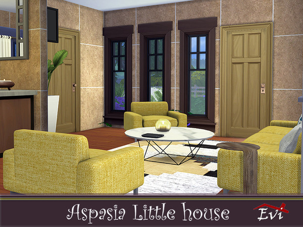 Sims 4 Aspasia Little House by evi at TSR