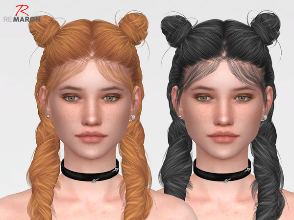 Sims 4 ON1017 hair Retexture by remaron at TSR