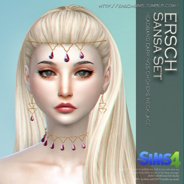 Sims 4 Sansa Set at ErSch Sims