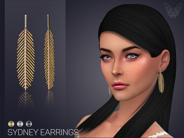 Sims 4 Sydney Earrings by feyona at TSR