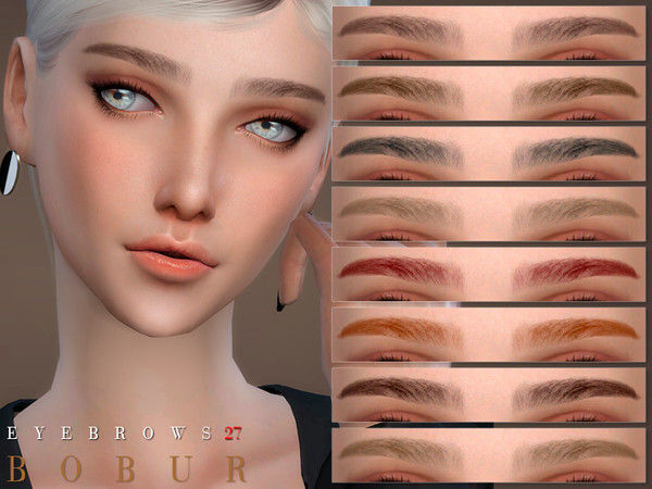 Sims 4 Eyebrows 27 by Bobur3 at TSR