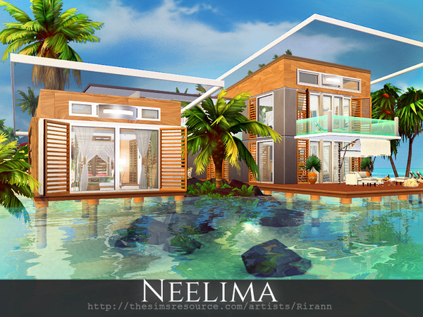 Sims 4 Neelima contemporary house by Rirann at TSR
