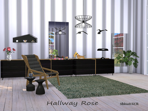 Sims 4 Hallway Rose by ShinoKCR at TSR