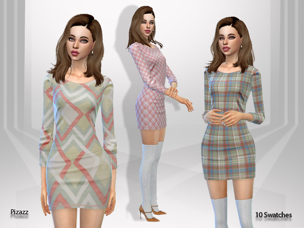 Sims 4 Autumn Dress Collection by pizazz at TSR