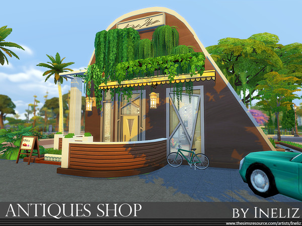 Sims 4 Antiques Shop by Ineliz at TSR