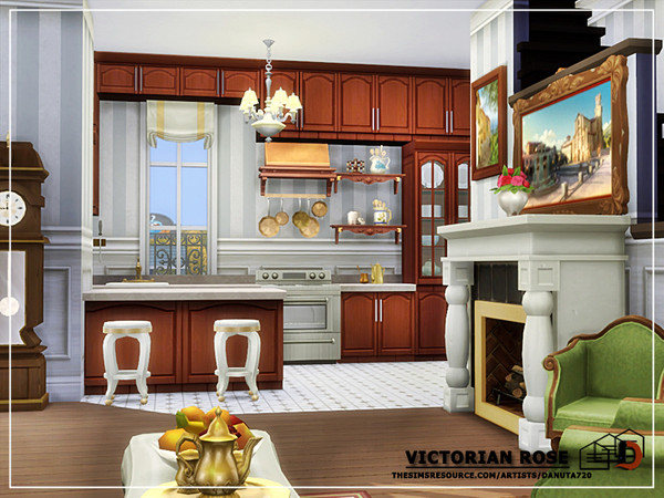 Sims 4 Victorian Rose house by Danuta720 at TSR