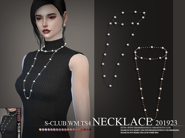 Sims 4 Necklace 201923 by S Club WM at TSR