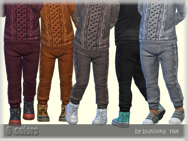 Sims 4 Knitted Pants by bukovka at TSR
