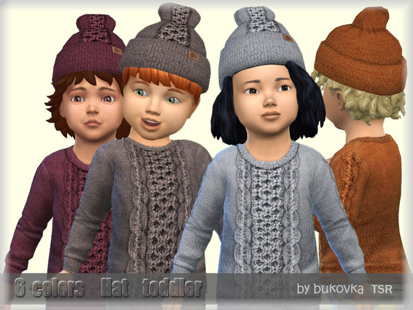 Sims 4 Knitted Hat by bukovka at TSR