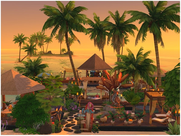 Sims 4 Sunset Beach by lotsbymanal at TSR