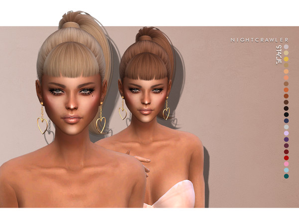 Sims 4 Stacie hair by Nightcrawler at The Sims Resource