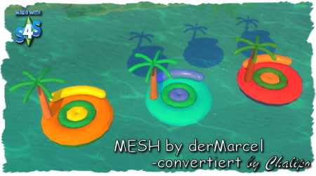 derMarcel’s island pool float converted by Chalipo at All 4 Sims