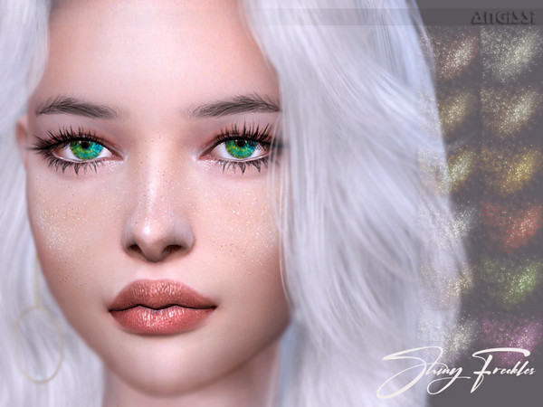 Sims 4 Shiny Freckles by ANGISSI at TSR