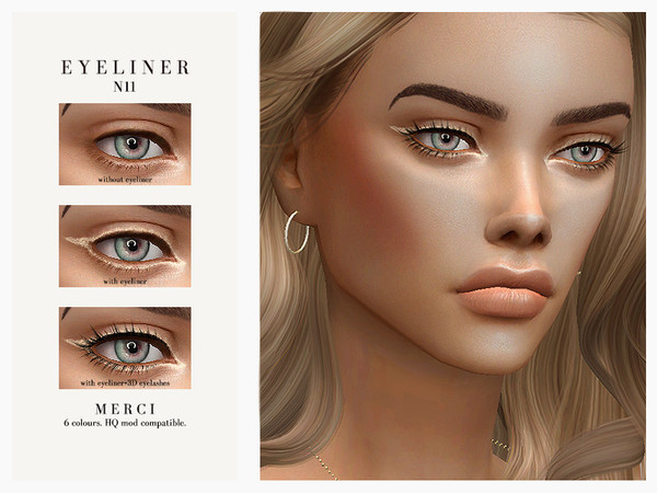 Sims 4 Eyeliner N11 by Merci at TSR