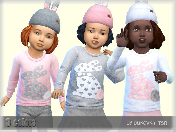 Sims 4 Sweater Hare by at TSR