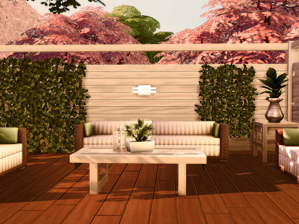 Sims 4 Modern Bungalow by Sarina Sims at TSR
