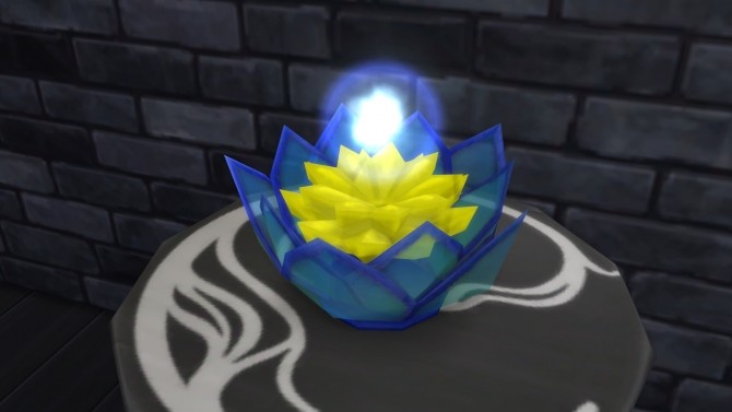 Sims 4 Luminous ball in lotus flower by Serinion at Mod The Sims