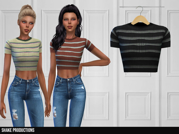 Sims 4 343 Top by ShakeProductions at TSR