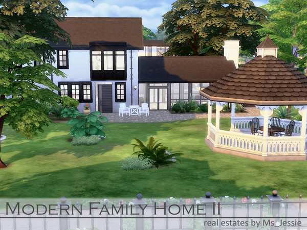 Sims 4 Modern Family Home II by Ms Jessie at TSR