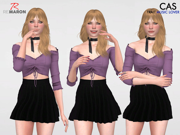 Sims 4 Pose for Women CAS Pose Set 3 by remaron at TSR