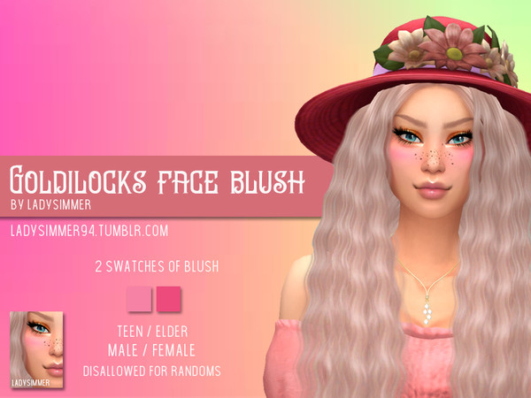 Sims 4 Goldilocks Face Blush by LadySimmer94 at TSR