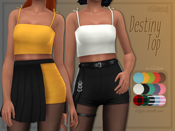Sims 4 Destiny Top by Trillyke at TSR