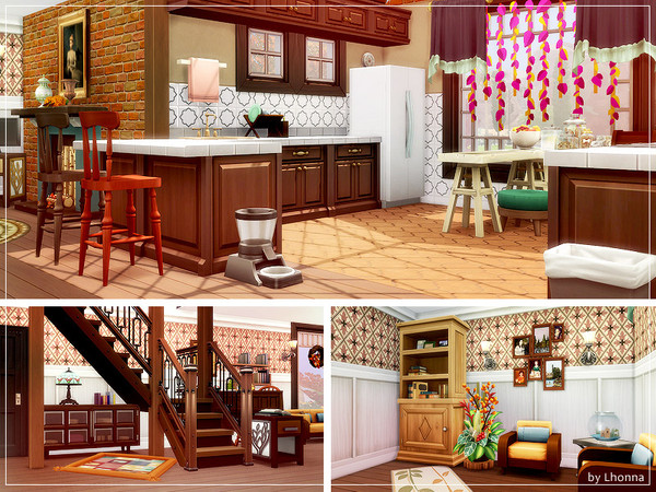 Sims 4 Autumn Warmth small and cozy cottage by Lhonna at TSR
