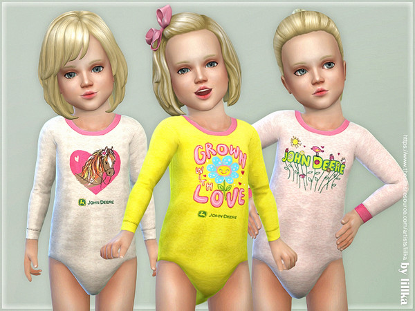 Sims 4 Toddler Onesie 06 by lillka at TSR