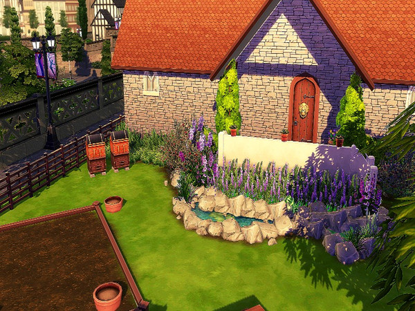 Sims 4 Small English cottage by GenkaiHaretsu at TSR