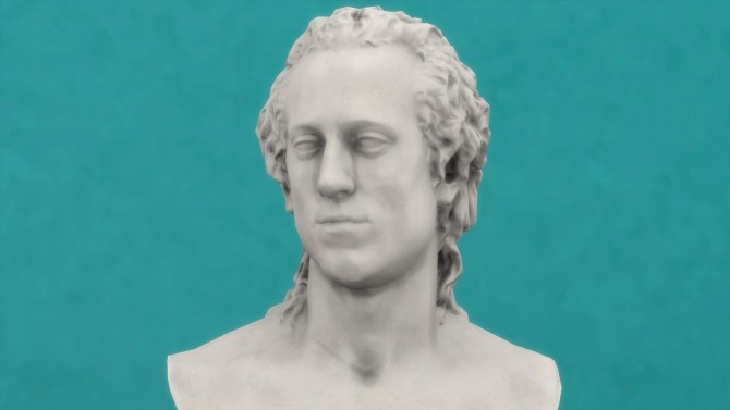 Sims 4 Bust of Nicolai Abraham Abildgaard by TheJim07 at Mod The Sims
