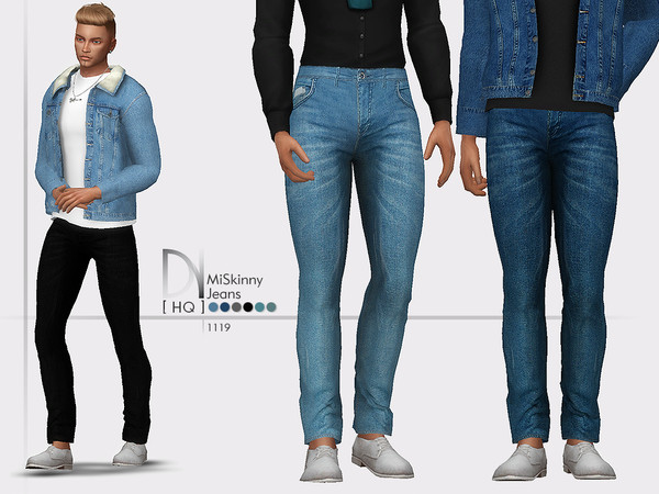 Sims 4 MiSkinny Jeans by DarkNighTt at TSR