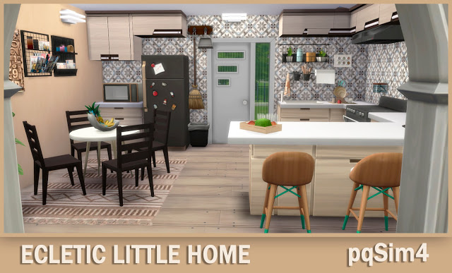 Sims 4 Eclectic Little Home at pqSims4
