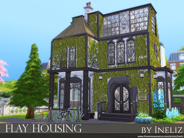 Sims 4 Flay Housing by Ineliz at TSR