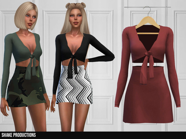 Sims 4 338 Dress by ShakeProductions at TSR