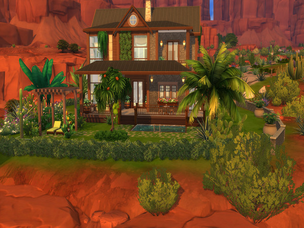 Sims 4 Suburban Desert Dream by LJaneP6 at TSR