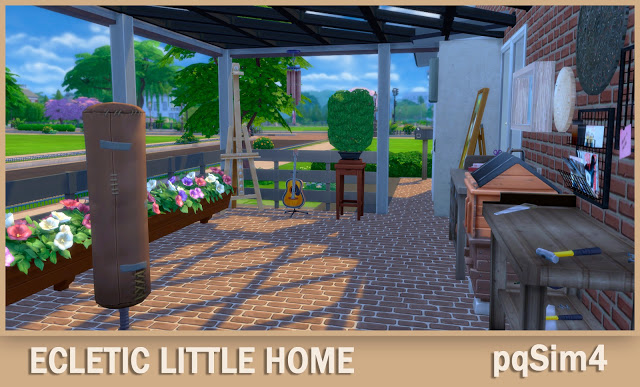 Sims 4 Eclectic Little Home at pqSims4