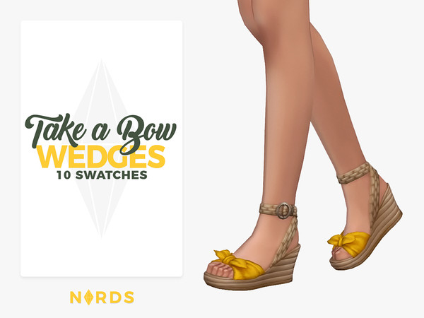 Sims 4 Take a Bow Wedges by Nords at TSR