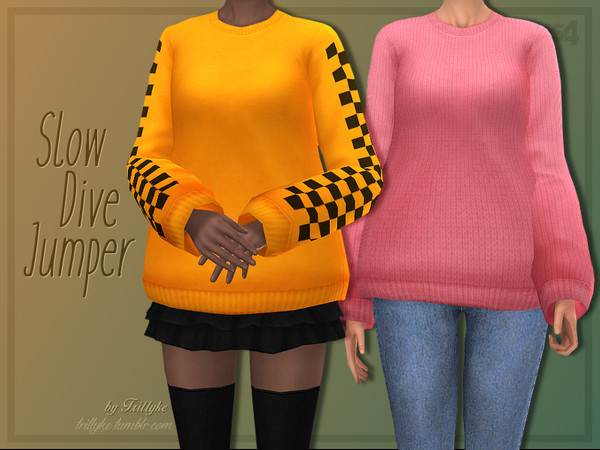 Sims 4 Slow Dive Jumper by Trillyke at TSR