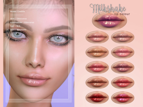 Sims 4 Milkshake Lip Colour by Screaming Mustard at TSR