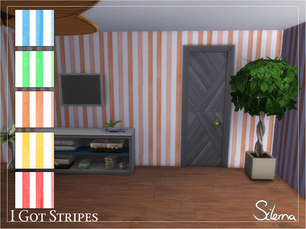Sims 4 I Got Stripes wallpaper by Silerna at TSR