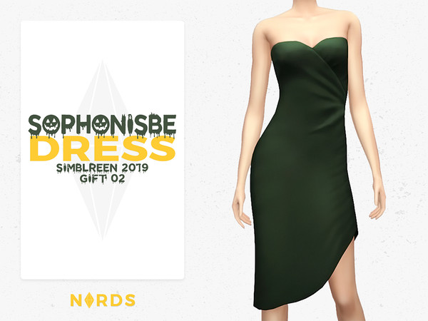Sims 4 Sophonisbe Dress by Nords at TSR