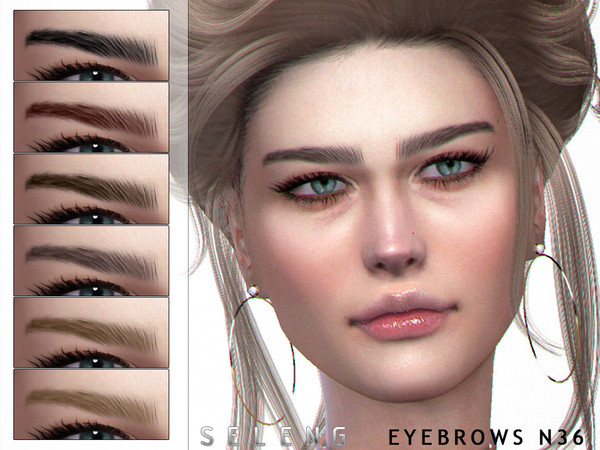 Sims 4 Eyebrows N36 by Seleng at TSR