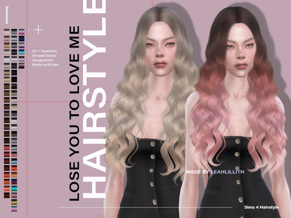 Sims 4 Lose You To Love Me Hairstyle by Leah Lillith at TSR