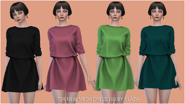 Sims 4 DRESS 103 (P) at All by Glaza