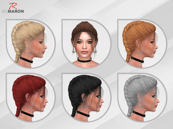 Sims 4 Neah Hair Retexture by remaron at TSR