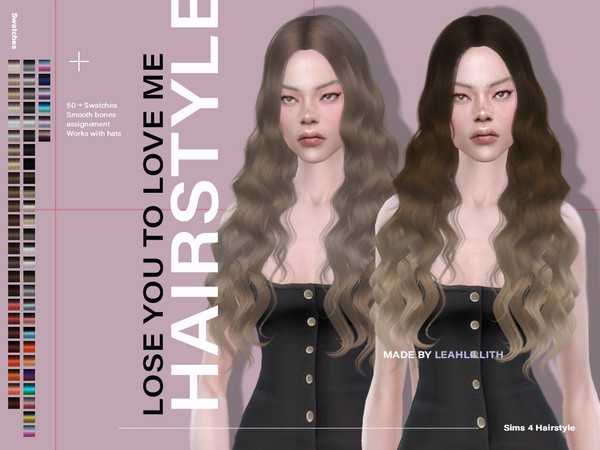 Sims 4 Lose You To Love Me Hairstyle by Leah Lillith at TSR