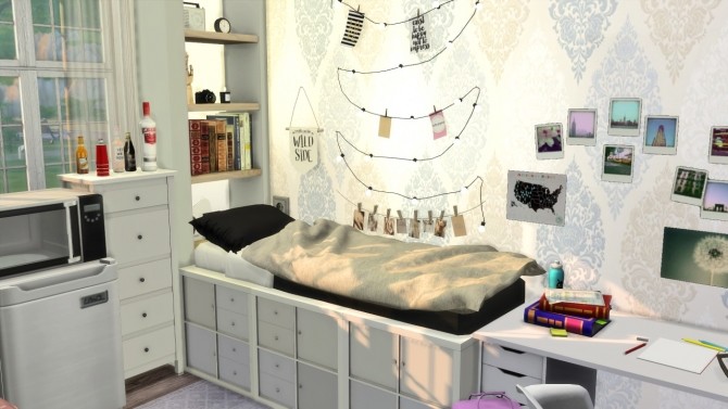 Sims 4 Dorm Room at MODELSIMS4