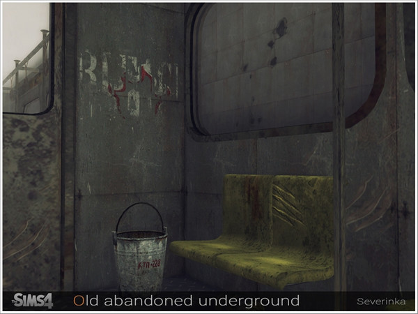 Sims 4 Old abandoned underground by Severinka at TSR