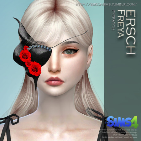 Freya Eyepatch for TS4 at ErSch Sims