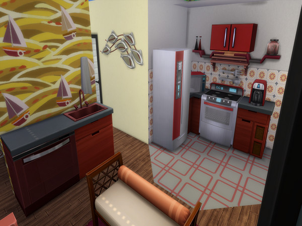 Sims 4 Modern beach house by GenkaiHaretsu at TSR